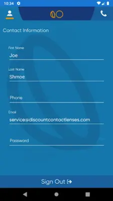 DiscountContacts.com android App screenshot 0